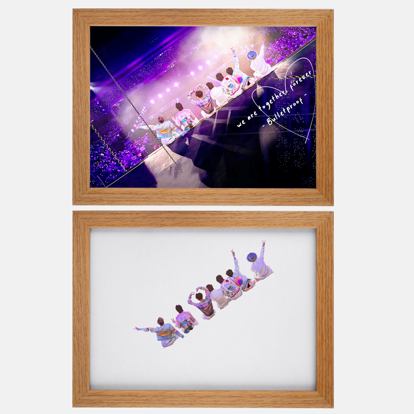 Magical LED Frame - BTS & ARMY "We Are Together, Bulletproof"